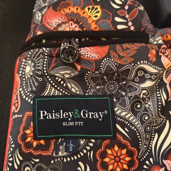 Paisley & Gray black single-breasted overcoat NWT - Picture 10 of 12